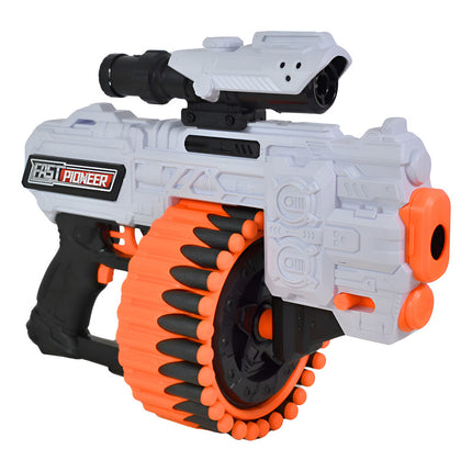 Pistola Ametralladora A Pilas Con Lanzadores Ty363237 Blanco