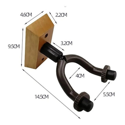 Soporte Para Colgar Guitarra O Bajo De Pared Madera