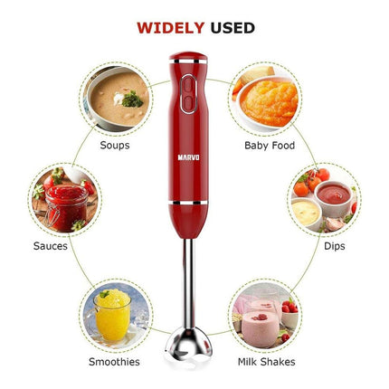 Mixer Marvo Hbr-079rd Acero Inoxidable Rojo Rojo