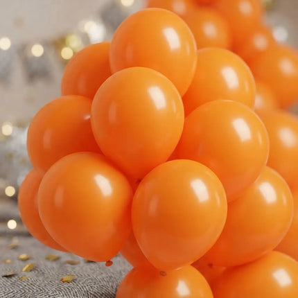 Globos Halloween Lisos X50 Unidades 12  Naranja