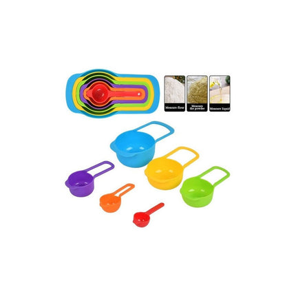 Set Cucharas Y Tazas Medidoras 6 Piezas