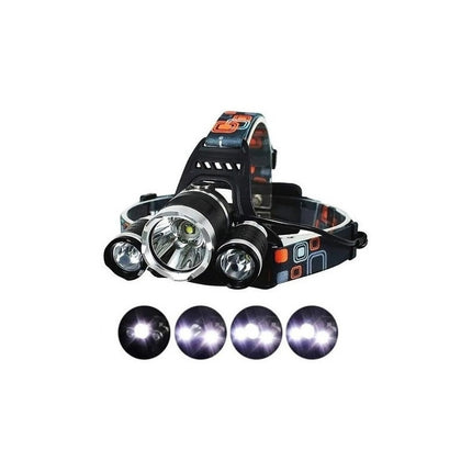 Linterna Minero 3 Led Recargable Caza/pesca