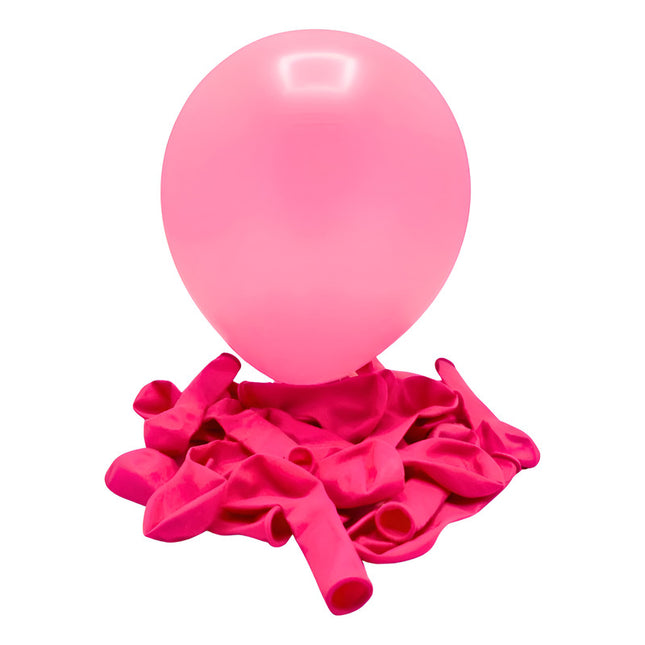 Globo Liso Rosa Chicle 25 Unidades X 5 Pulgadas Rosa Chicle