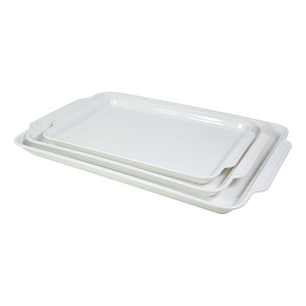 Bandejas Blancas De Plástico X3 Unidades Chw02503 Blanco