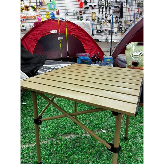 Mesa De Camping Plegable 55 X 55 Cm Marrón