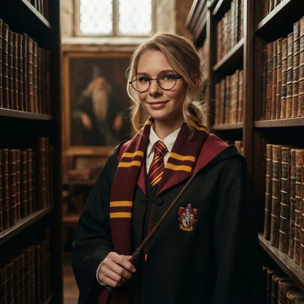 Disfraz Completo De Harry Potter Para Adulto Con Accesorios Negro Xxl