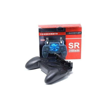 Joystick P/celular Power Bank C/ Ventilador Negro