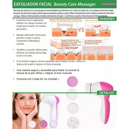 Cepillo Exfoliante Cuidado Limpiador Facial Skin