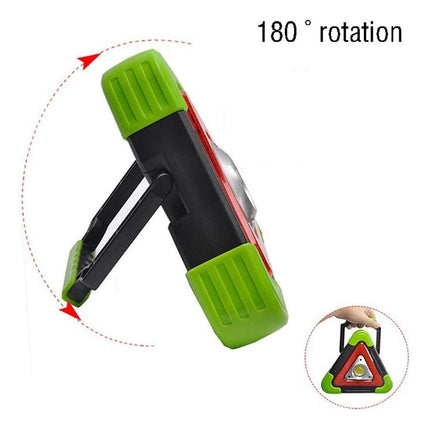 Baliza Con Luces Recargable Solar Y Función Powerbank Negro