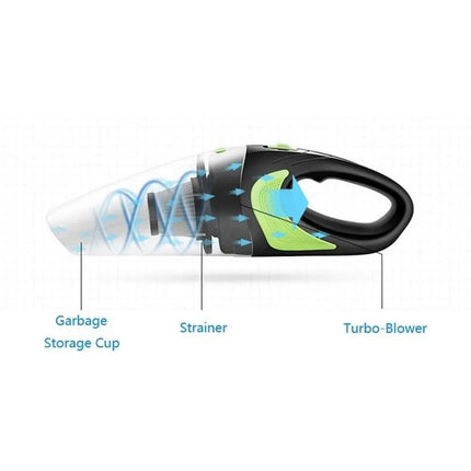 Aspiradora Auto Inalambrica Carga Usb 120 W Maxima Calidad Negro