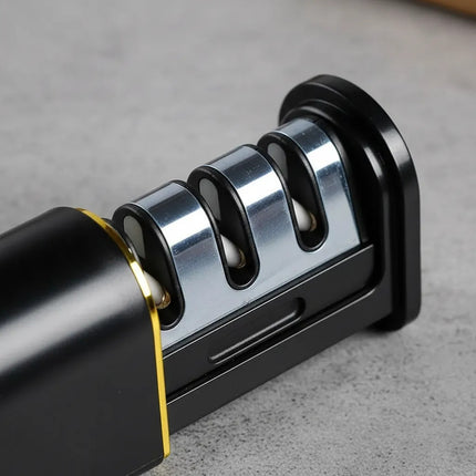 Afilador De Cuchillo Retractil Compacto Nuevo Modelo Negro