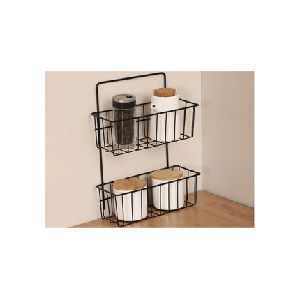Organizador Con Canastos De 2 Niveles Para Colgar Adhesivo