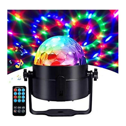 Bola De Luces Led Rgb Audioritmica Discoteca + Control Ofert