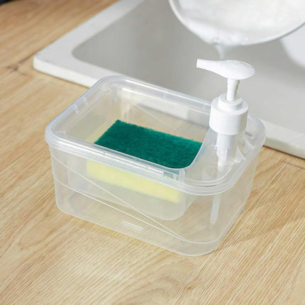 Dispensador Jabon Y Porta Esponja Plastico F9921 V