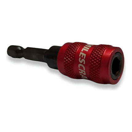 Adaptador Conector Cambio Rápido Atornillador 14 Milescraft Rojo