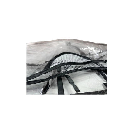 Lona Impermeable Para Coche De Bebe Transparente Con Borde Gris