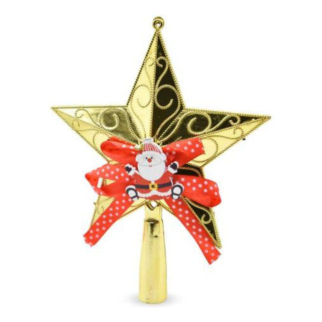 Puntero De Navidad Estrella Dorada 18cm Dorado