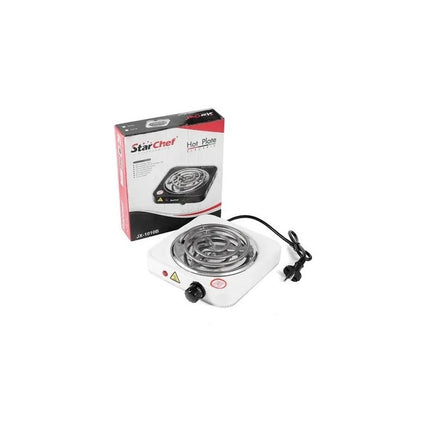 Anafe Eléctrico De 1 Hornalla Con Espiral 1000w Potencia Blanco
