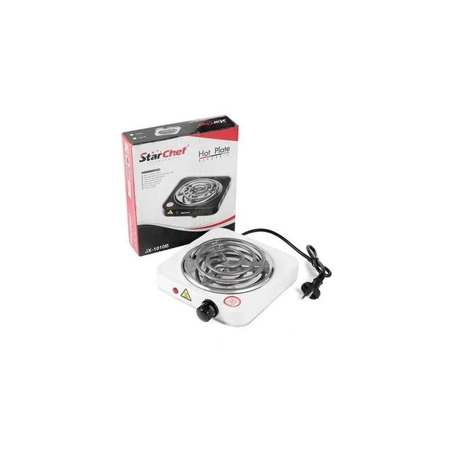 Anafe Eléctrico De 1 Hornalla Con Espiral 1000w Potencia Blanco