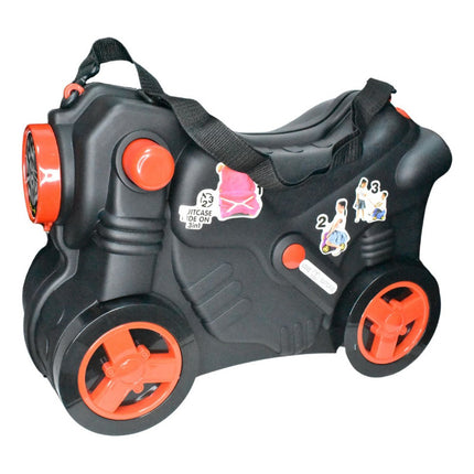 Moto Valija Infantil 48x35x23cm.negra Violeta