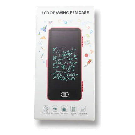 Cartuchera Para Lapices Con Pantalla Lcd Para Tomar Notas Rojo