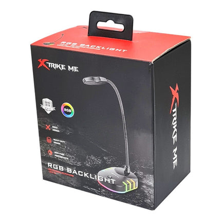 Microfono Para Pc Gamer Xtrike Me Xmc-02 Rgb  Negro