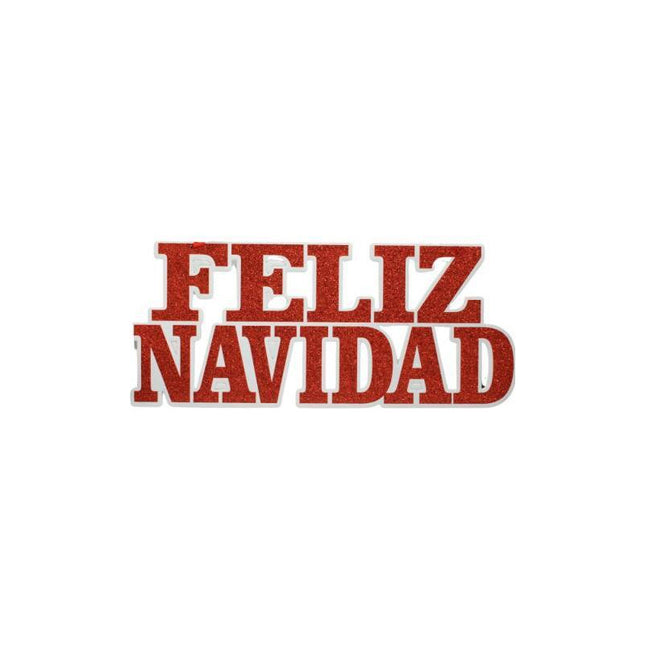 Adorno Cartel Navideño 41x18cm Ccm00819 V