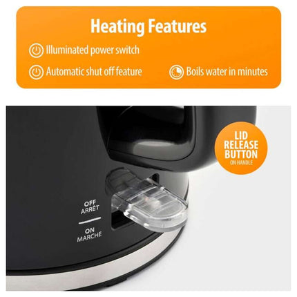 Jarra Electrica Marvo Hwh-082 Negro Negro