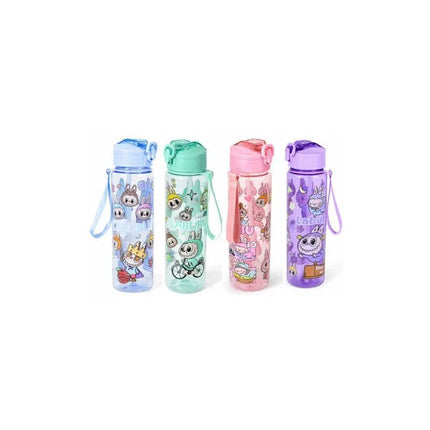 Botella Plástica Con Personajes 650ml Varios