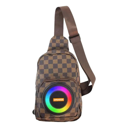 Mochila Riñonera Parlante Bluetooth 30w Rgb Usb/tf/fm/aux V
