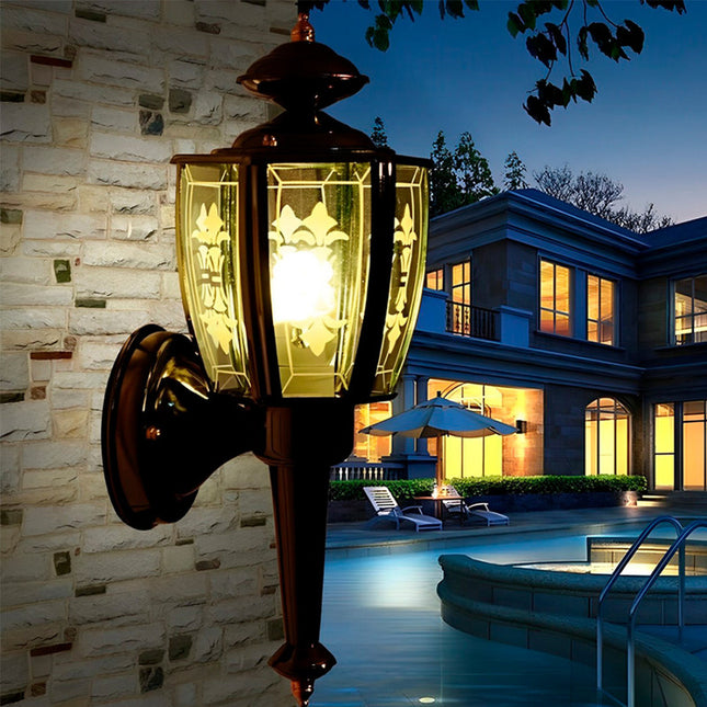 Farol Tipo Colonial Metalico Empavonado Lh-2069 X