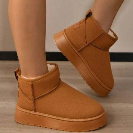 Pantu-botas Forradas Camel Altas