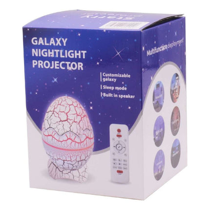 Lampara Veladora Huevo Dinosaurio Proyector  Galaxia V