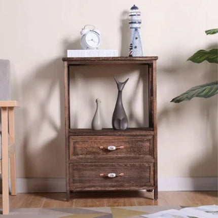 Mueble Organizador Con Dos Cajones En Madera