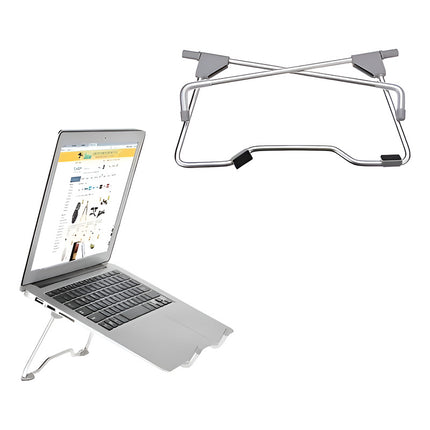 Soporte Plegable De Aluminio Para Notebook O Tablet 10  A 17 Plateado