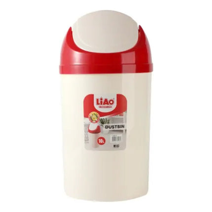 Basurero De Alto 41cm,10lts T130012 Crema
