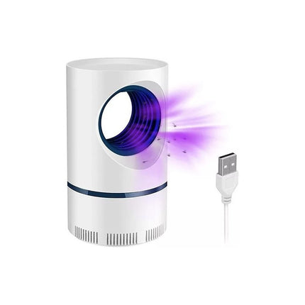 Lampara Insectocutor Atrapa Mosquitos Usb Blanco Blanco