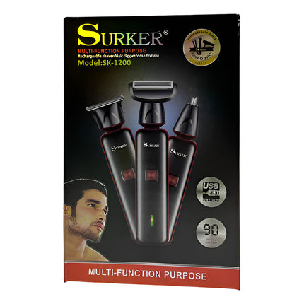 Corta Pelo 3 En 1 Superior Surker  Sk-1200 N