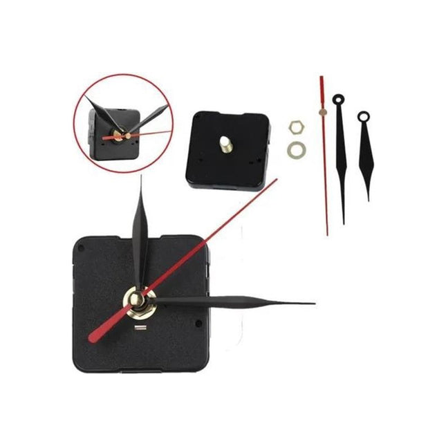 Maquina Reloj Pared Repuesto  22 Mm  A Pila Negro
