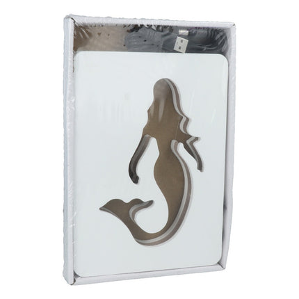 Veladora Led Sirena De Madera 20 X 14 Cm V