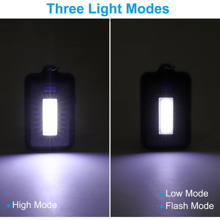 Llavero Con Linterna Led De Alta Densidad, Alta Iluminación Negro Negro