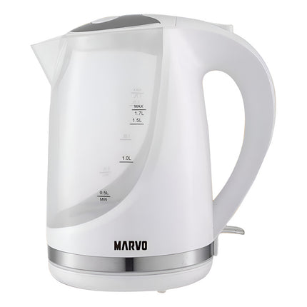 Jarra Electrica Marvo 1.7lt En Plástico Y Acero Inox 1850w  V