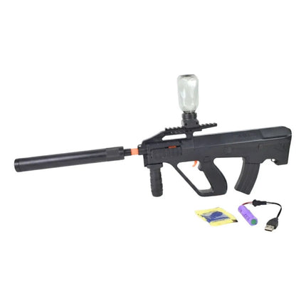 Pistola Recargable Con Balines De Hidrogel 68x30cm. Sp38991 Negro