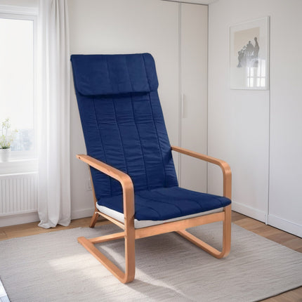 Sillon Flex - Silla Tapizada - Sillones Silla Azul Azul
