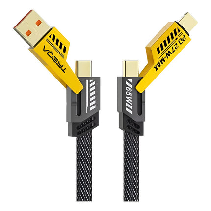 Cable Reforzado De Carga Rápida 4 En 1 Tipo C Ligthig Usb V