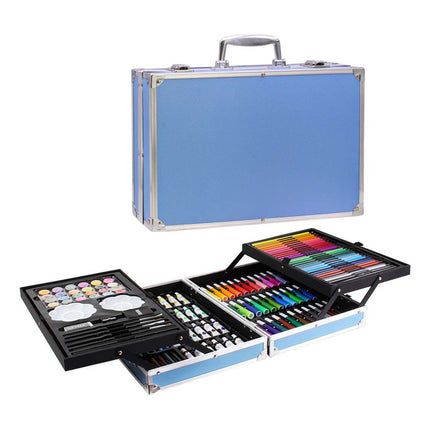 Set De Arte Infantil En Valija De Aluminio Con 145 Piezas