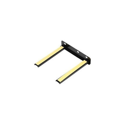 Soporte Canalera, Decodificador, Consola, Dvd Vidrio Negro