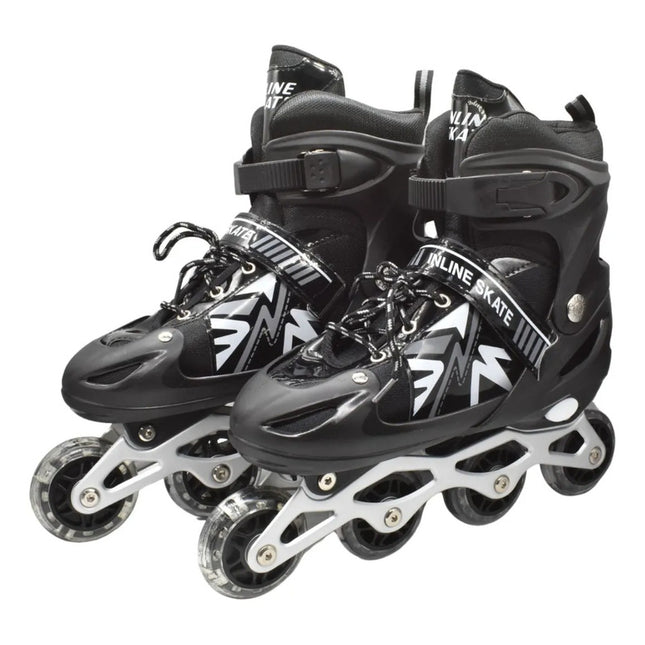 Patines Roller Ajustables Negros 34-38 Sp38935 34-38 Negro