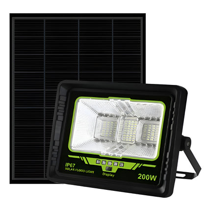 Foco Led 200w Con Panel Solar Y Bateria Extraible X