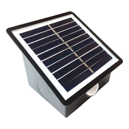Luz Solar  Para Pared  Doble Arriba Y Abajo Negro